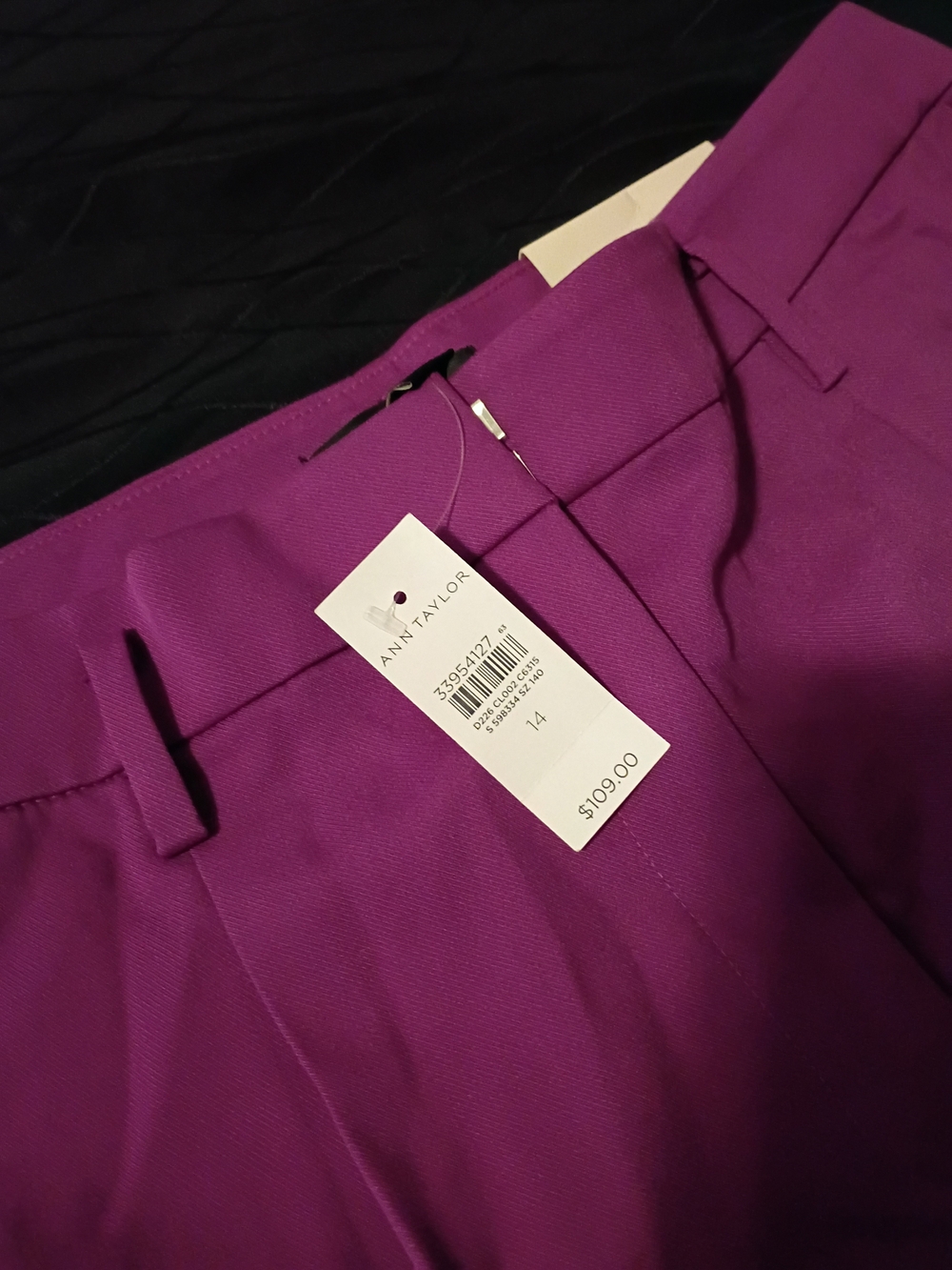 Ann Taylor Plum Tailored Women's Trousers